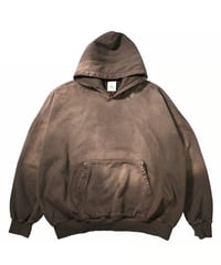MOOJI MOOJI US Oversize Crop Hoodie Aged Brown