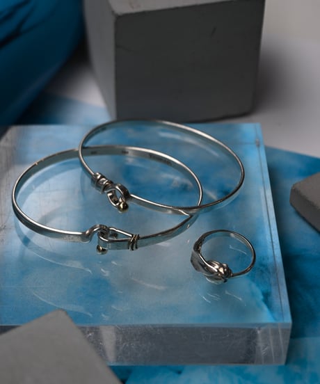 90's Tiffany Hook & Eye Bracelet 18K/Silver