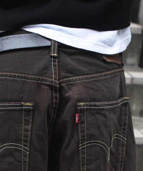 Deadstock Levi's 569 Denim Pants Reactive Dye Brown