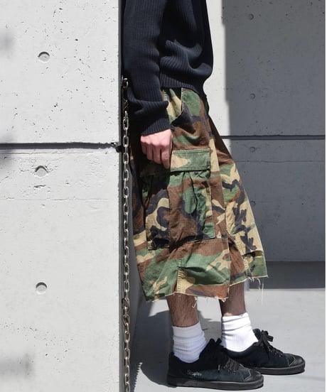 Remake Us Army Combat Jorts Woodland Camo