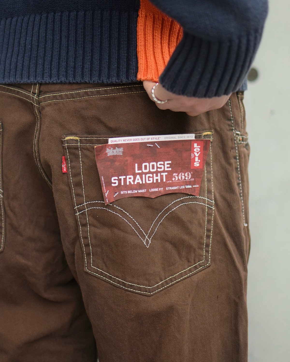 Deadstock Levi's 569 Denim Pants Reactive Dye L Deadstock Levi's 569 Denim Pants Reactive Dye L