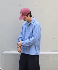 Red Kap Customize L/S Work Shirt Sax/White Stripe