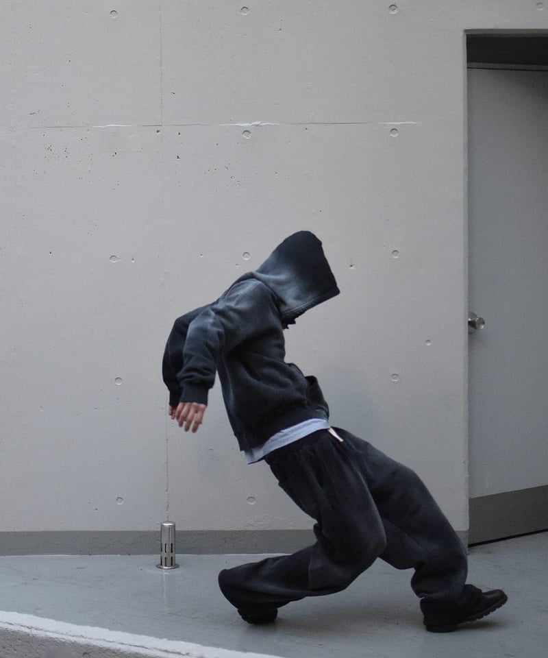 MOOJI MOOJI US Oversize Zip Up Hoodie Aged Blac MOOJI MOOJI US Oversize Zip Up Hoodie Aged Blac