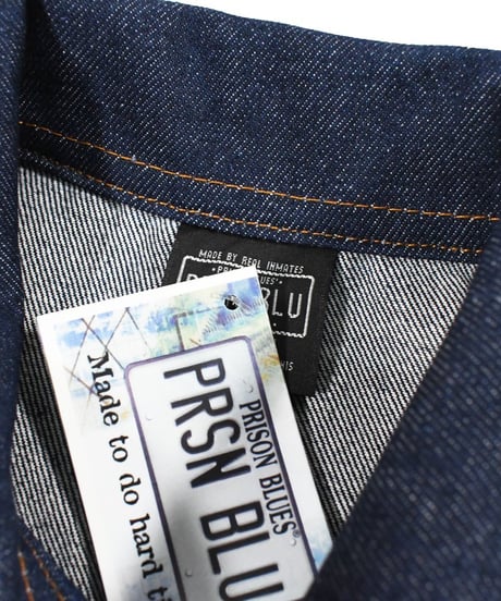 Prison Blues Denim Western Jacket Rigid Blue