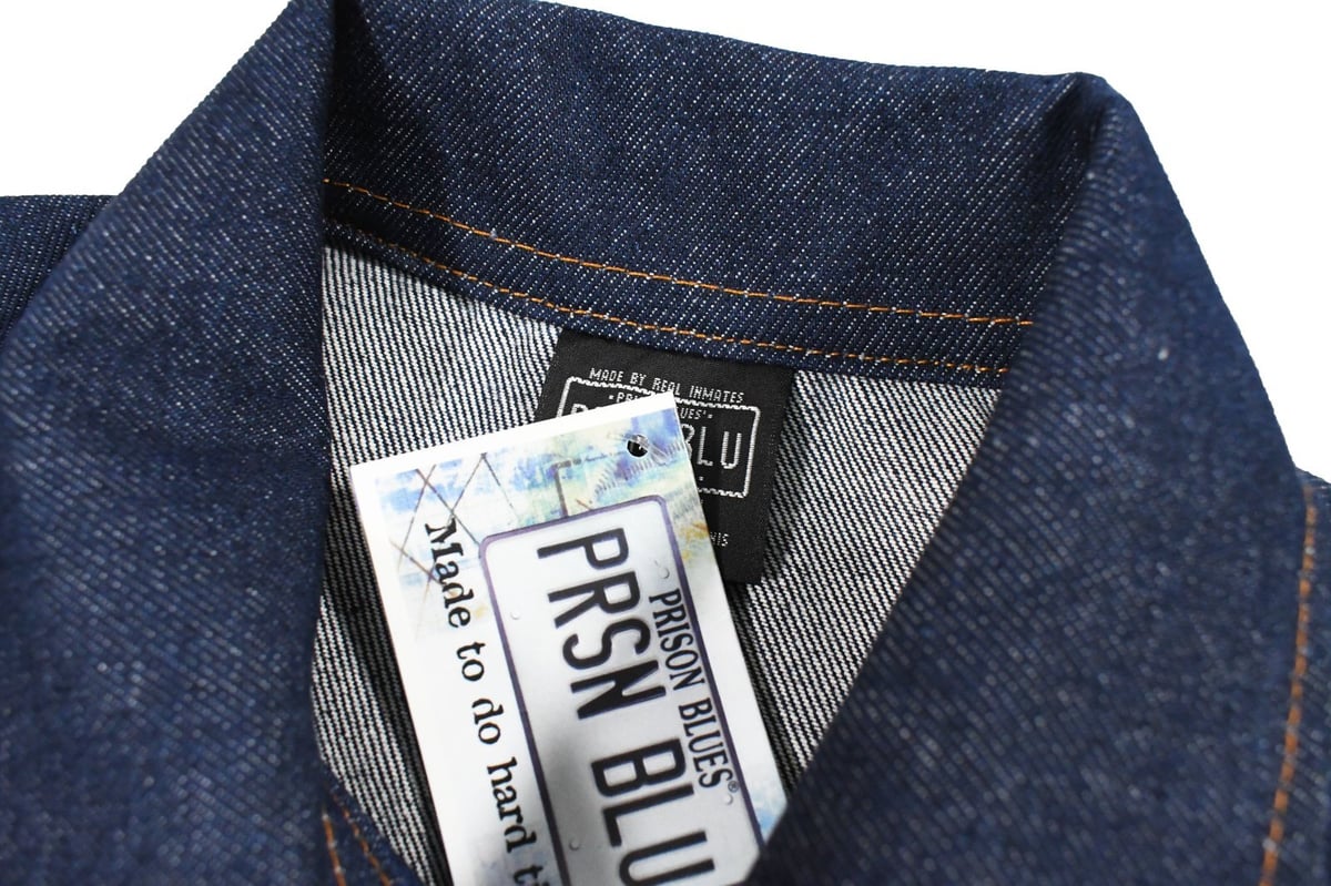 Prison Blues Denim Western Jacket Rigid Blue |