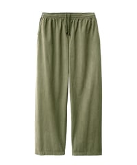 Los Angeles Apparel Cotton Poplin Wide Leg Pants Army