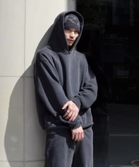 Los Angeles Apparel 14oz Sweat Hooded Pullover Vintage Black