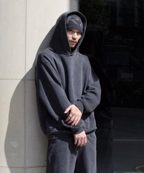 Los Angeles Apparel 14oz Sweat Hooded Pullover Vintage Black