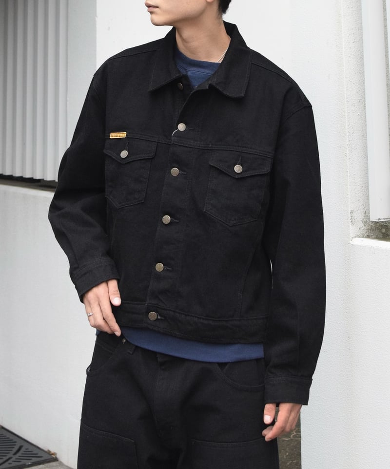 ジャケット・アウター Prison Blues Denim Western Jacket Rinsed Prison Blues Denim Western Jacket Rinsed Black