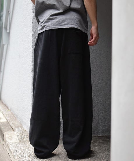 Los Angeles Apparel 8.5oz Wide Leg Jersey Pants Black