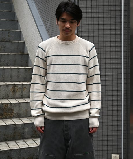 L.L.Bean Swans Island Sweater Ecru / Green