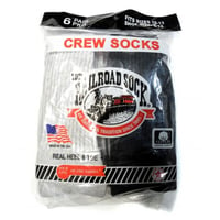 The Railroad Sock 6P Quarter Socks  Black/Grey