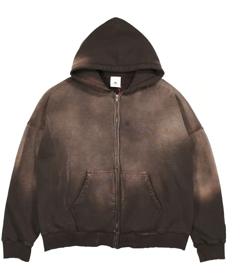 MOOJI MOOJI US Oversize Zip Up Hoodie Aged Brow