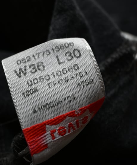 Used Levi's 501 Denim Pants Black -1