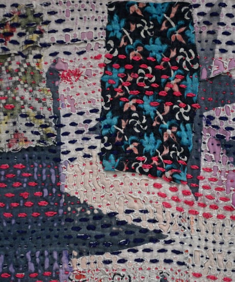 70's India Kantha Quilt Fabric