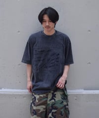 Los Angeles Apparel Mineral Wash Damaged S/S Tee Black