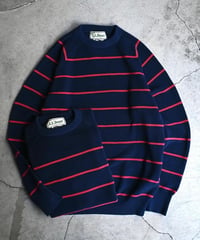 L.L.Bean Swans Island Sweater Navy / Ruby