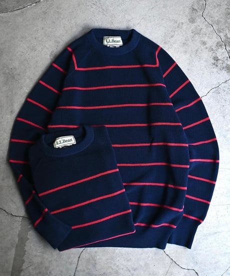 L.L.Bean Swans Island Sweater Navy / Ruby