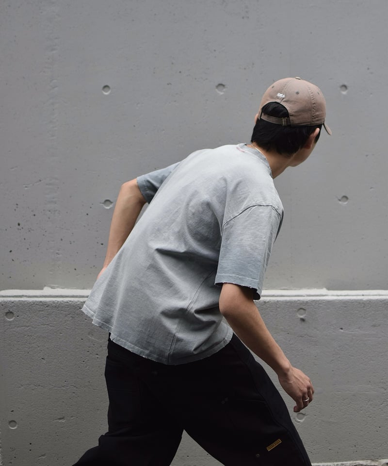MOOJI MOOJI US Oversize Crop T-Shirt Aged Grey