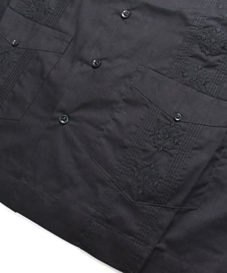 Cubavera Short Sleeve Guayabera Shirt Black