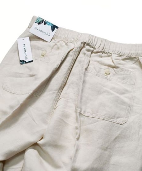 Cubavera Linen Brend Draw String Pants Silver