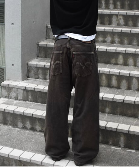 Deadstock Levi's 569 Denim Pants Reactive Dye Brown