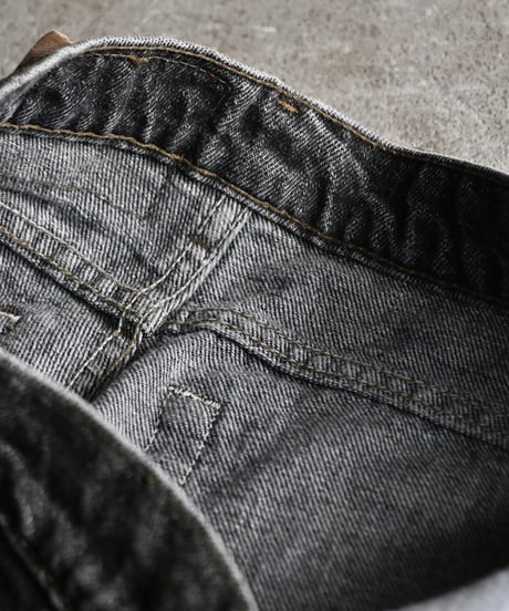 80's Used Levi's 506 Denim Pants Black Made in USA -4