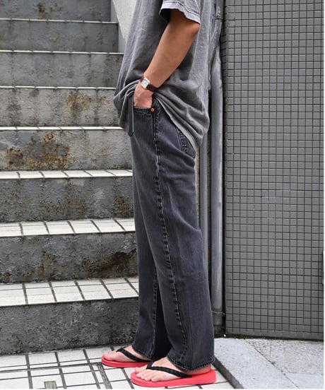 Used Levi's 501 Denim Pants Black -2