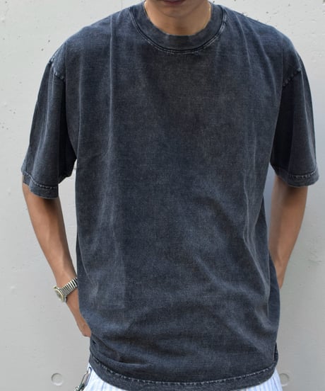 Los Angeles Apparel Mineral Wash 6.5oz S/S Tee Carbon Black
