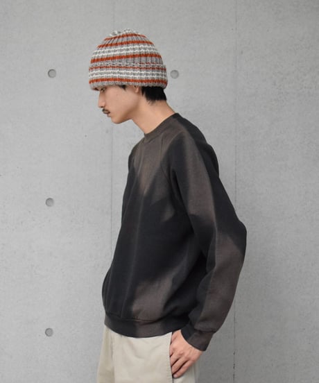 Fruit of the Loom Blank Raglan Sweat Shirt Sun Fade Black -4