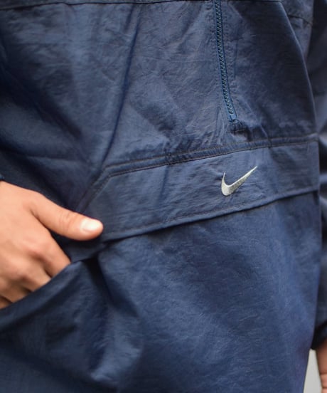 Deadstock Nike Nylon Anorak Jacket Navy