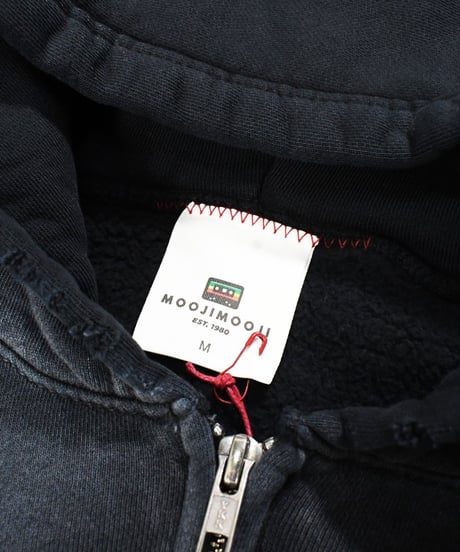 MOOJI MOOJI US Oversize Zip Up Hoodie Aged Black