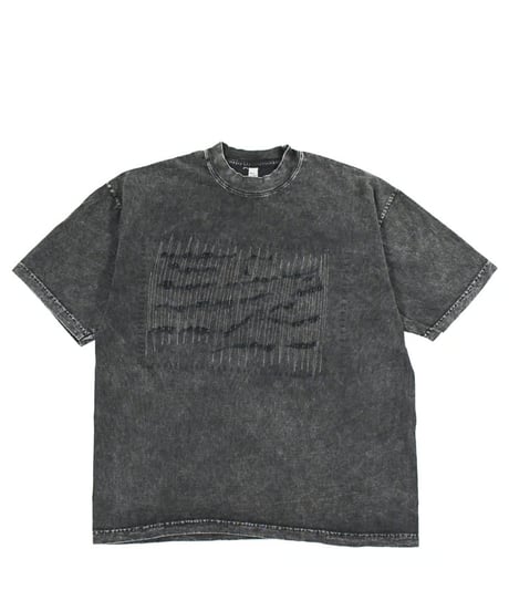 Los Angeles Apparel Mineral Wash Damaged S/S Tee Black