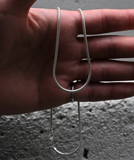 Italian Silver Necklace Snake