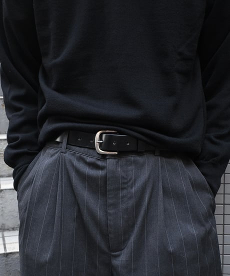 Tory Leather Plain Strap Belt 2145 Black