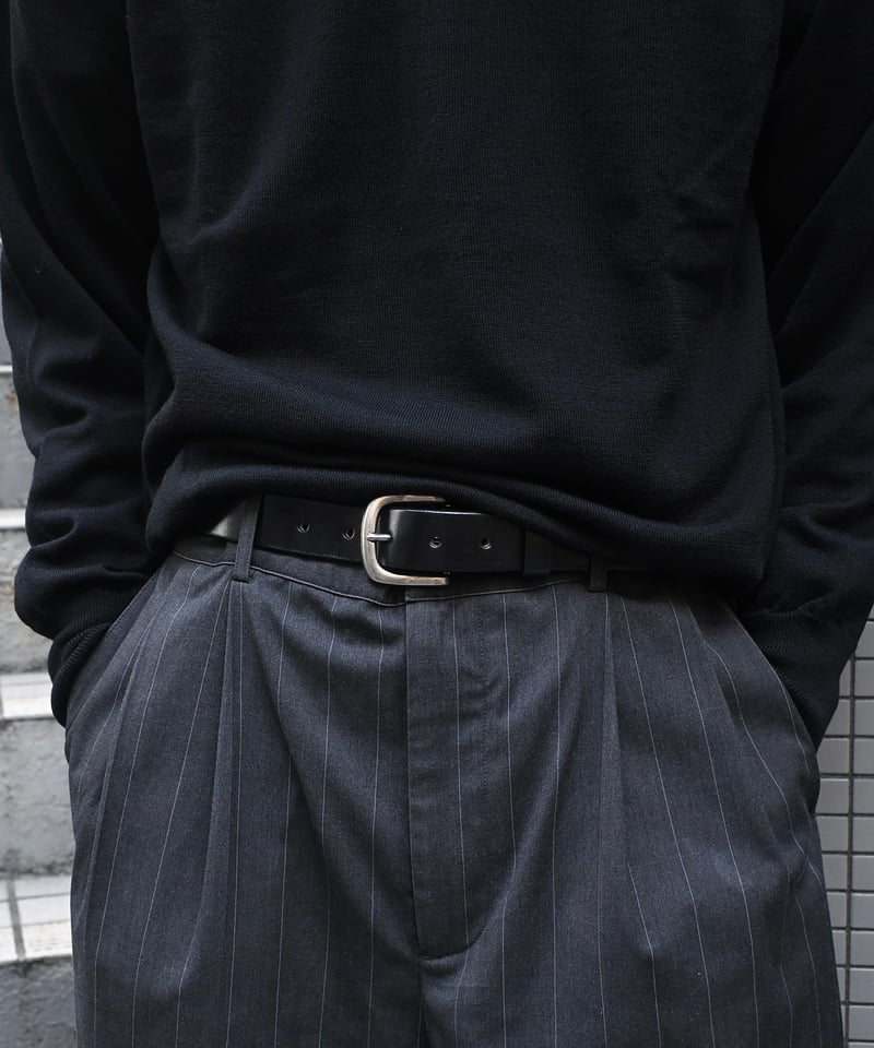 Tory Leather Plain Strap Belt 2145 Black | COUNTER