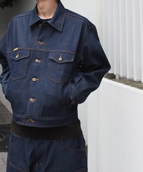 Prison Blues Denim Western Jacket Rigid Blue