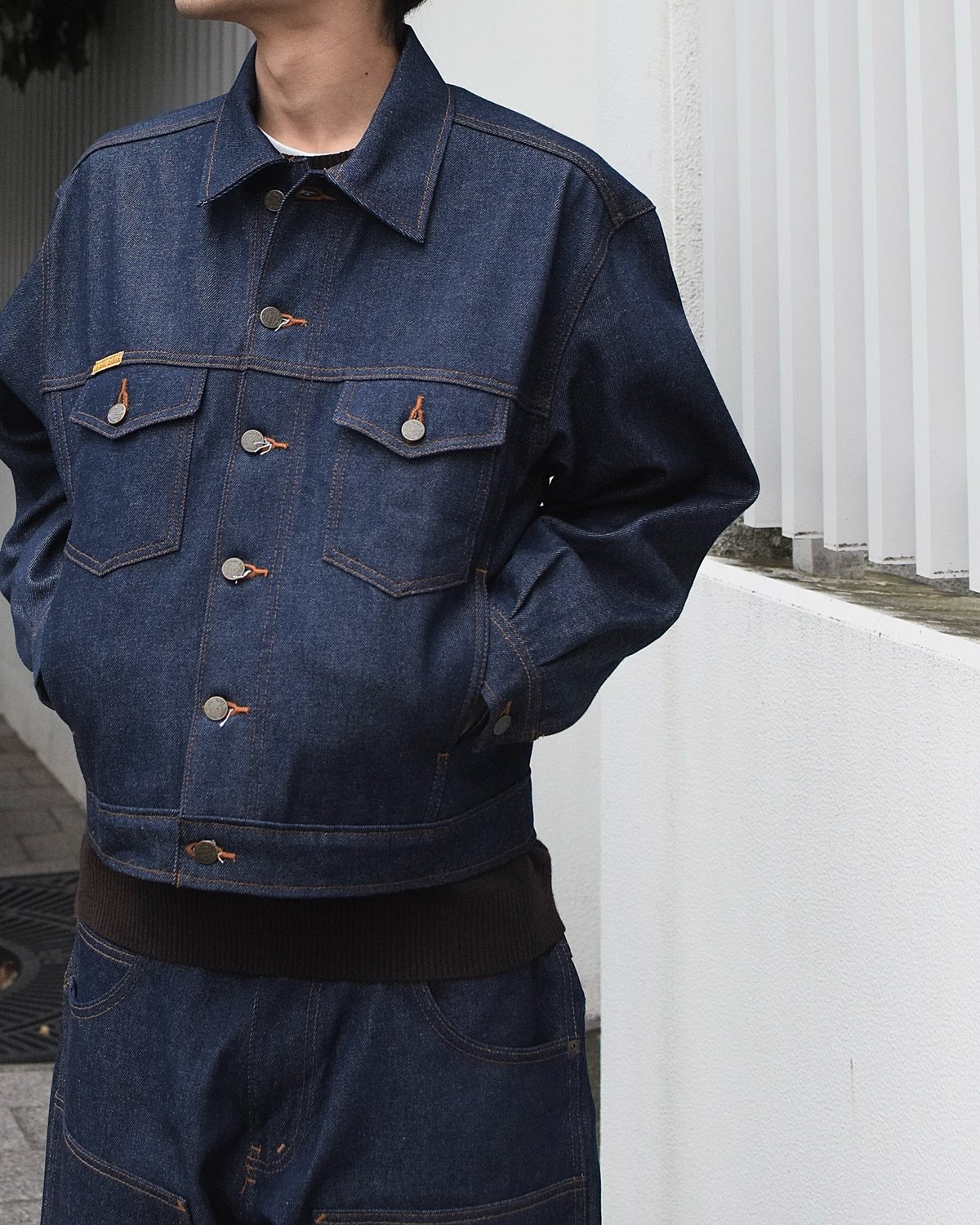 Prison Blues Denim Western Jacket Rigid Blue |