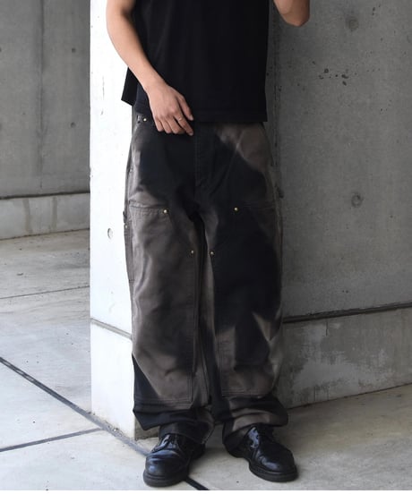 Carhartt Double Knee Pants Made in USA  Sun Fade Black
