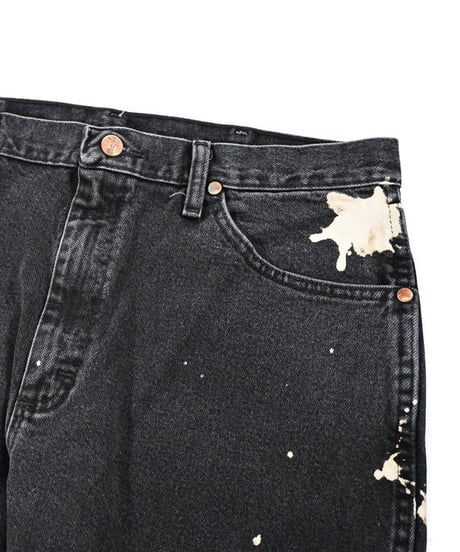 Wrangler 13MWZ Bleached Original Cowboy Cut Jeans Sulfur Black