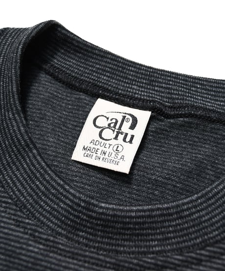 Cal Cru Micro Stripe T-Shirt Black