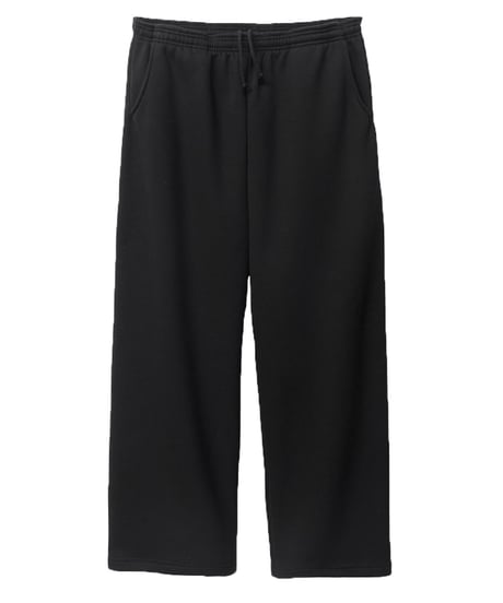 Los Angeles apparel 10oz Open Bottom Sweat Pants Black