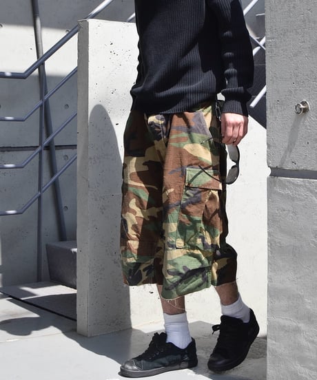 Remake Us Army Combat Jorts Woodland Camo