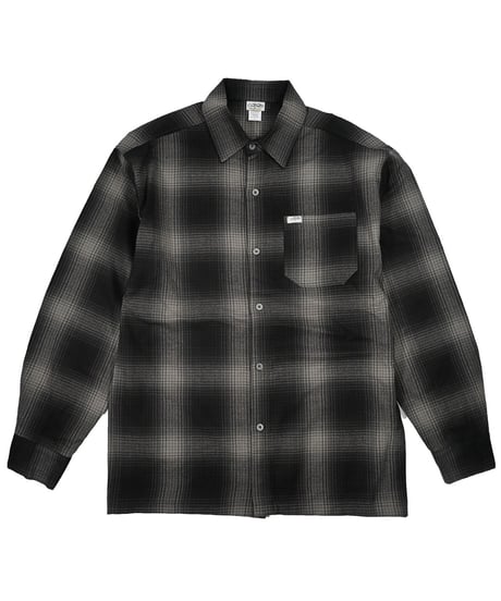 Caltop Ombre Check Shirt Black/Charcoal