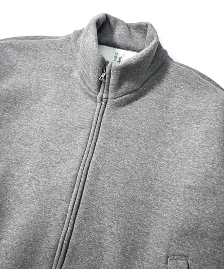 Los Angeles Apparel Track Fleece Zip Up Jacket Heather Grey