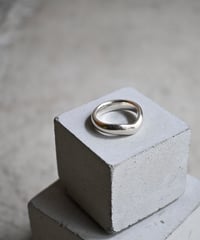 90's Tiffany Wave Ring Silver 925 "Elsa Peretti"
