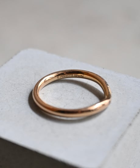 90's Tiffany Wave Ring 18k Gold "Elsa Peretti"