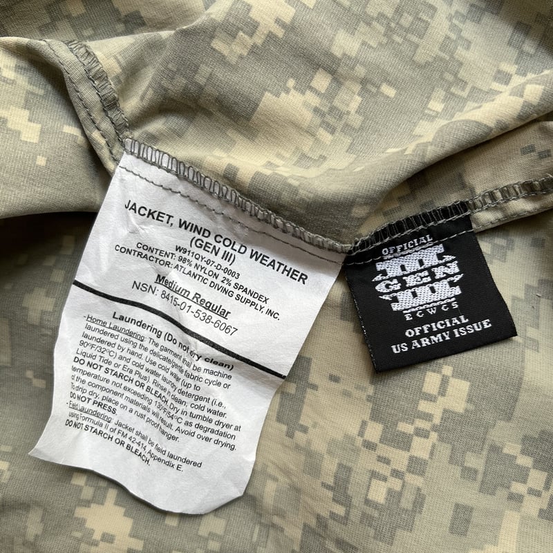 Used US Army ECWCS Gen III Level 4 Wind Cold We