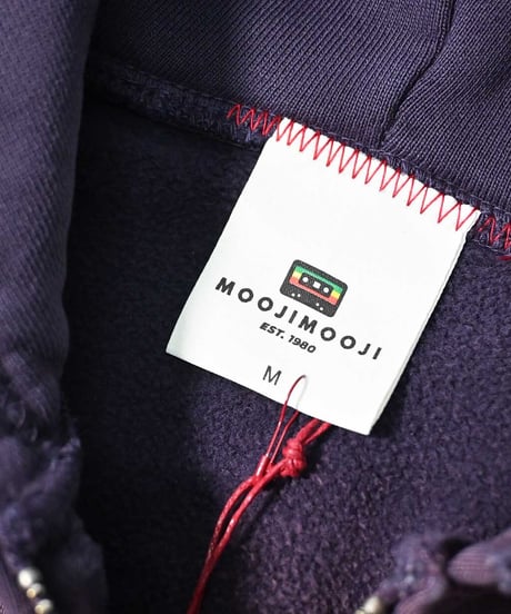 MOOJI MOOJI US Oversize Zip Up Hoodie Aged Purple