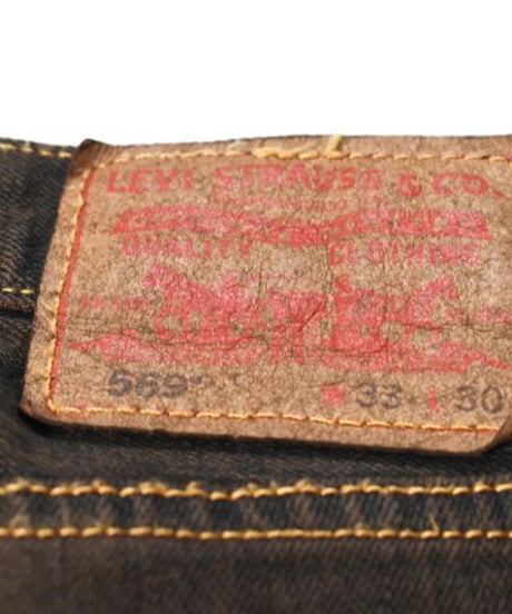 Deadstock Levi's 569 Denim Pants Reactive Dye Brown